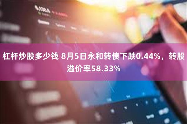 杠杆炒股多少钱 8月5日永和转债下跌0.44%，转股溢价率58.33%